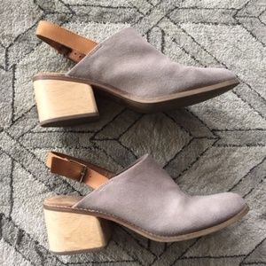 Toms sling back wedge